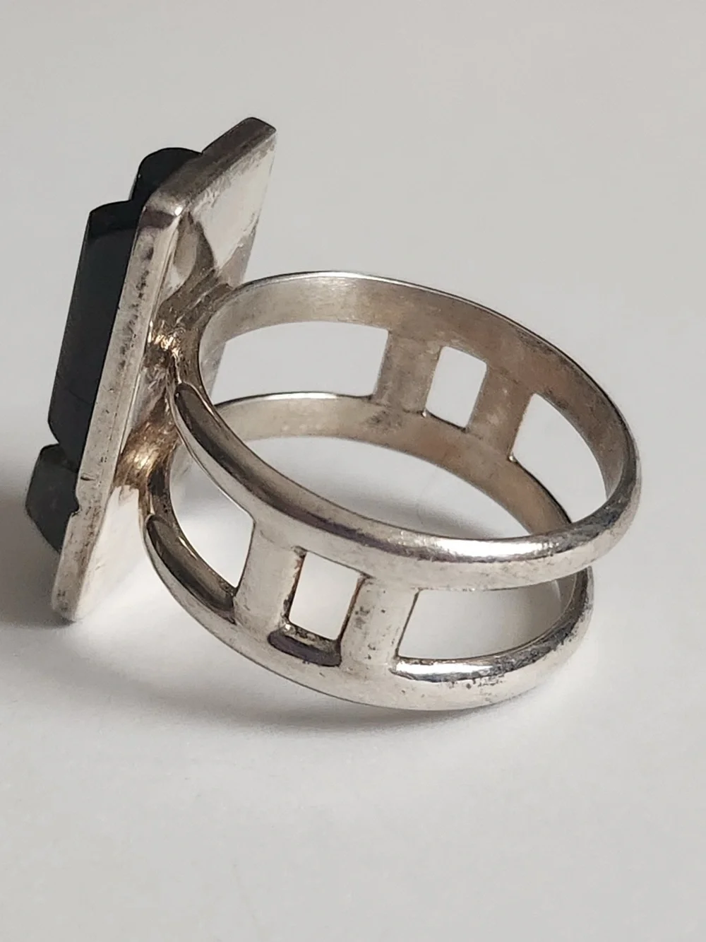 925 Sterling Silver Geometric Jay King Mine Finds DRT Multi Stone Ring Size 10.5